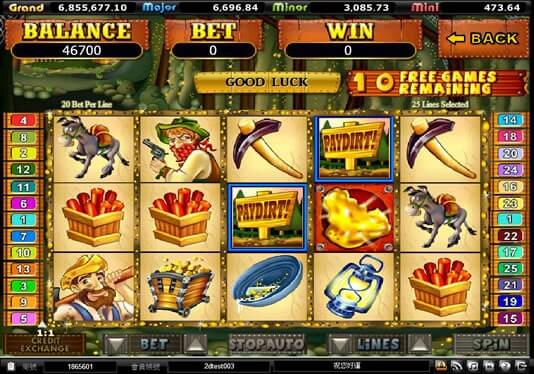 金鉱山 Pay Dirt Game